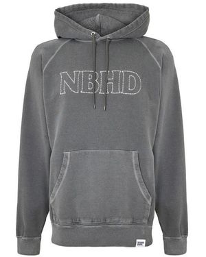 Neighborhood Pigment Dye Over The Head Hoodie - Grey