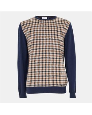Aquascutum Knitted Crew Neck Jumper - Blue
