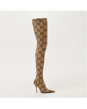 Gucci Over The Knee Boots - Natural