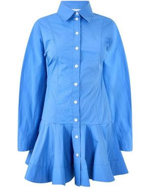 Ganni Mini Shirt Dress - Blue