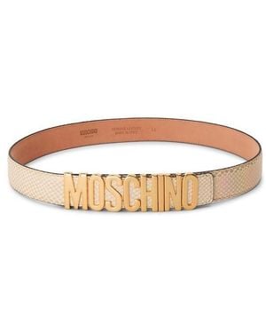 Moschino Leather Belt - Brown