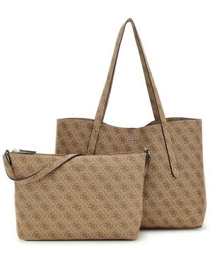Guess Brenton Tote Bag - Brown