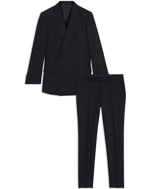 BOSS Double Breasted Slim-Fit Suit - Black