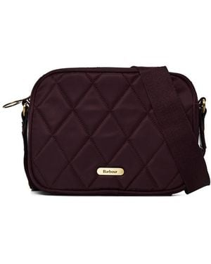 Barbour Quilted Crossbody Bag - Purple