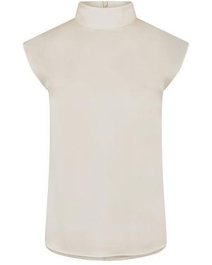 BOSS Bidriz Long Sleeve Blouse - White