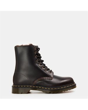 Dr. Martens 1460 Serena Faux Fur Lined Boots - Black
