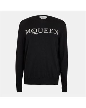 McQueen Alex Crew Sweat Sn54 - Black