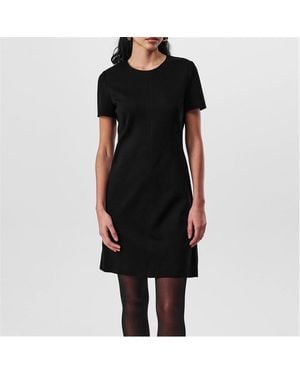 BOSS Slim Fit Crew Neck Dress - Black
