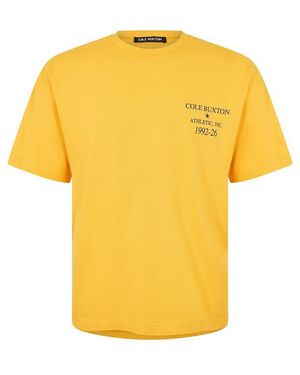 Cole Buxton Oversized T-Shirt - Yellow