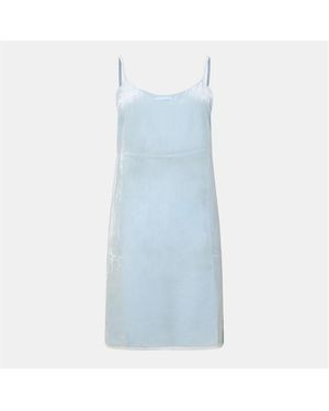 Prada Velvet Slip Dress - Blue