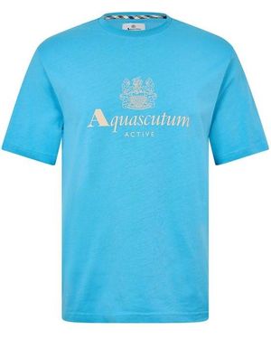 Aquascutum T-Shirt - Blue