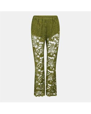 Never Fully Dressed Lace Diva Trousers - Green