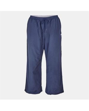 Balenciaga Bal Tech Reverse Relaxed Fit Wide Leg Trousers - Blue