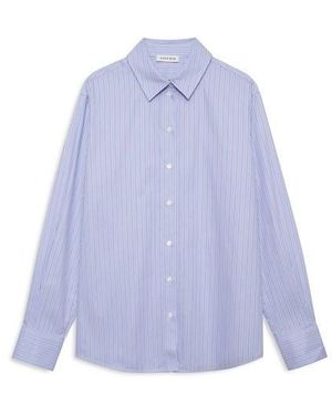 Anine Bing Essie Long Sleeve Plain Shirt - Black