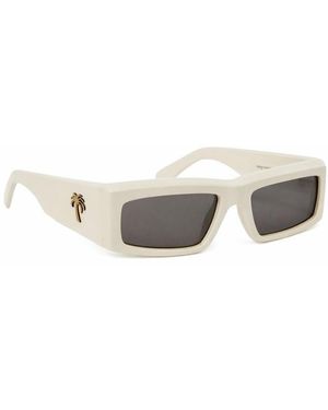 Palm Angels Accessories Yreka Rectangle Sunglasses - Grey