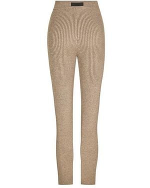 Fear Of God Ribbed Full Length Leggings - Natural