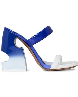 Off-White c/o Virgil Abloh Pop Meteor Mules With Signature Cut-Outs - Blue
