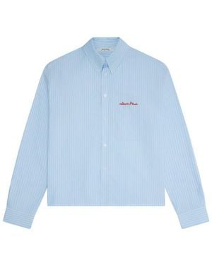 About Blank Long Sleeve Oxford Shirt - Blue