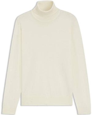 BOSS X Beckham Rollneck Cashmere Jumper - White