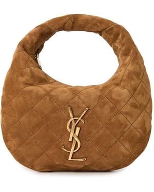 Saint Laurent Icare Sd Hobo Bag - Brown