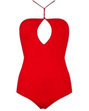 Bottega Veneta Clean-Lined Streamlined Fit Bodysuit - Red