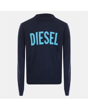 DIESEL K- Crewneck Jumper - Blue