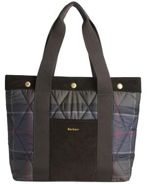Barbour Healy Tartan Tote Bag - Black