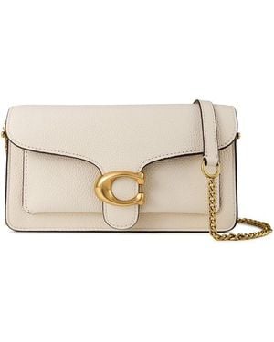 COACH Tabby Chain Clutch Bag - Natural