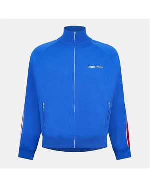 Miu Miu Technical Track Jacket - Blue