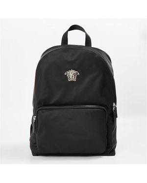Versace Nylon Backpack - Black