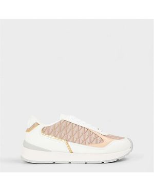Versace Platform Chunky Trainers - Natural