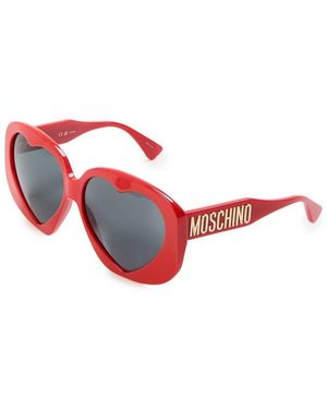 Moschino Oversized Sunglasses - Red