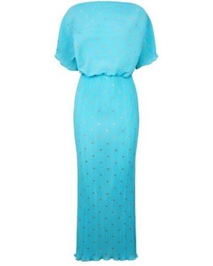 Never Fully Dressed Long Maxi Dress - Blue
