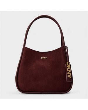 DKNY Capri Large Hobo Shoulder Bag - Purple