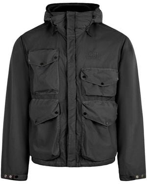 C.P. Company Flatt Nylon Goggle Overshirt - Black