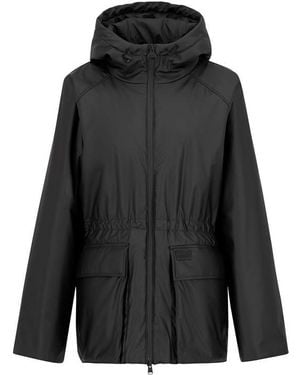 Barbour Jourdaine Water Resistant Hooded Rain Anorak - Black
