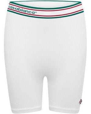 CASABLANCA Seamless Woven Tracksuit Shorts - Blue