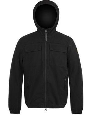 ARCTIC ARMY Narvik Hooded Long Sleeve Overshirt - Black