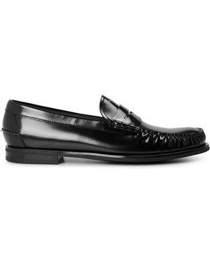 Prada Foil Mocassin Loafers - Black