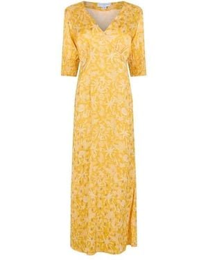 Never Fully Dressed May Satin Dress - Metallic
