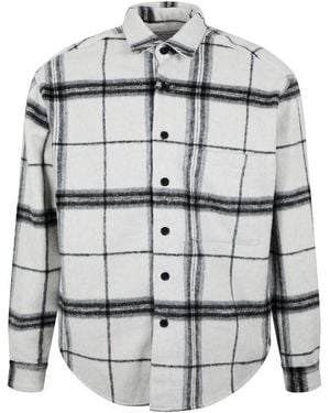 MKI Miyuki-Zoku Mki Check Flannel - Grey