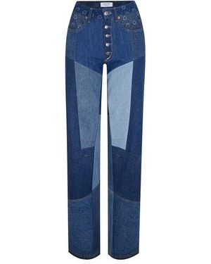 Marine Serre Re-gen Moon Jean - Blue