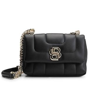BOSS Icon Quilted Chain Shoulder Bag - Black