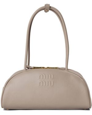 Miu Miu Beau Bowling Bag - Grey