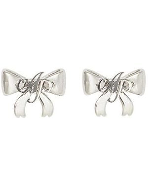 Agent Provocateur Bret Bow Earrings - White