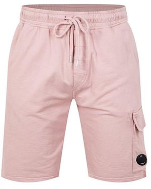 C.P. Company Micro Lens Fleece Shorts - Red