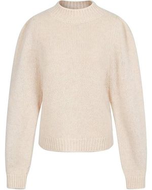 Raey Puffed Sleeve Knitted Jumper - White