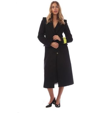 Off-White c/o Virgil Abloh Off Sngl Brstd Coat - Black