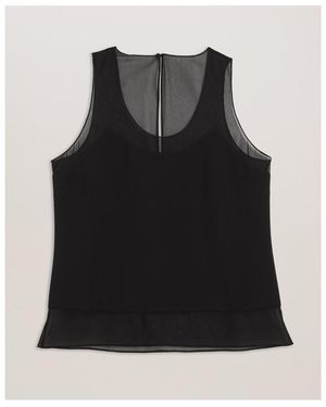 Ted Baker Panel Tank Top - Black