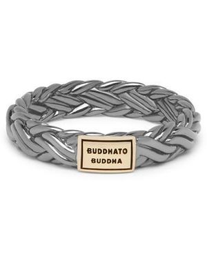 Buddha To Buddha Katja Xs Ring Black Rhodium Shine Gold 14kt - White
